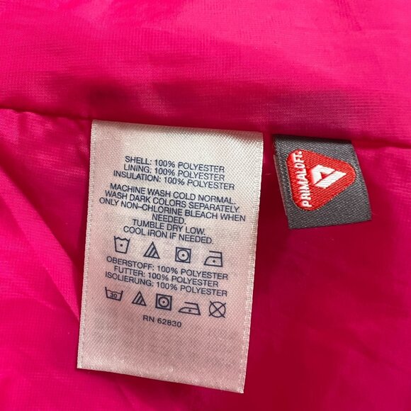 Lands‎ End Womens Quilted Primaloft  Jacket XS Pink Lightweight Insulated Coat - Picture 4 of 8